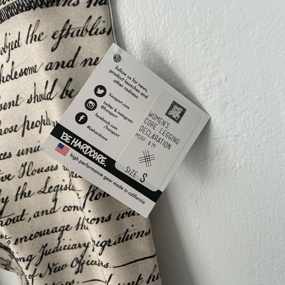 NWT leggings athleisure Hardcore Sport SMALL - Picture 2 of 9